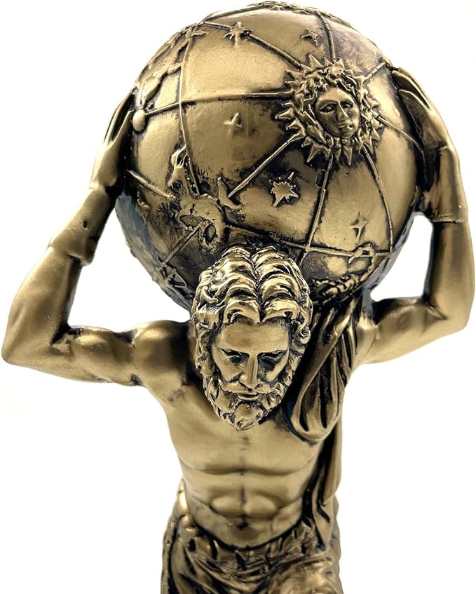 Atlas Statue a Greek Titan view 7
