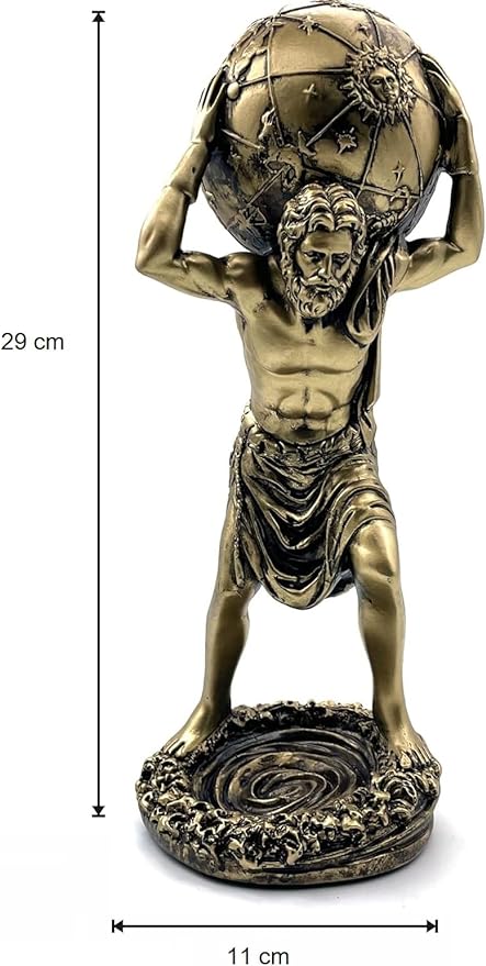 Atlas Statue a Greek Titan view 9