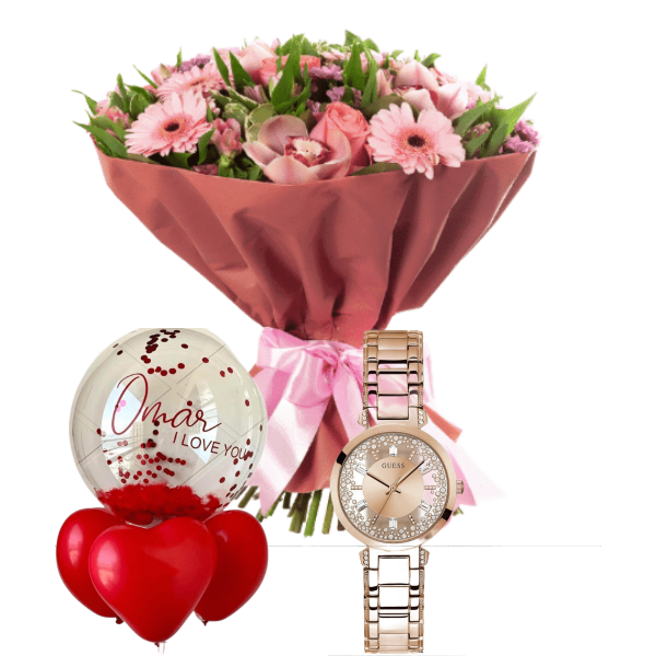 uae-gifts-Birthday flowers and Watch gift 17