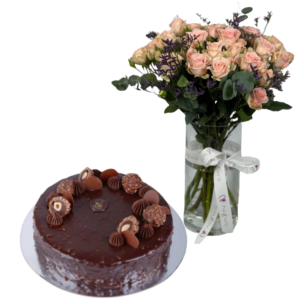 Blush _ Lilac Vase and Cake view 1