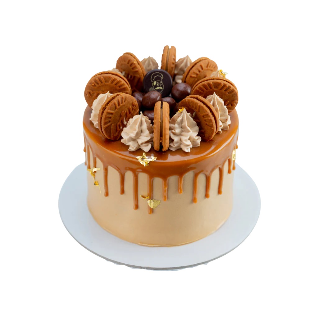 Peach Hand Bouquet Rose and Cake view 5