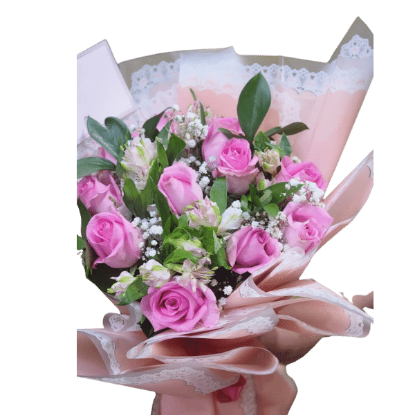 pink vase WITH Chocolate tray 2 view 4