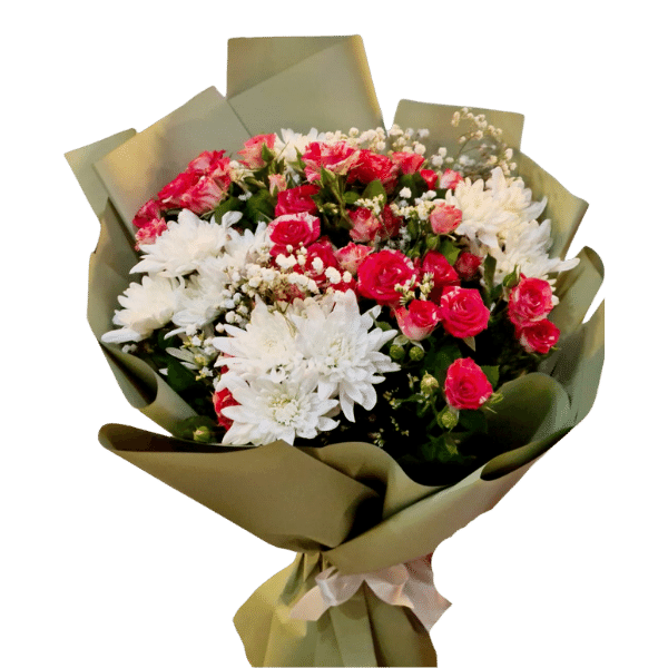 Mixed rose bouquet 3 WITH Sesame view 4