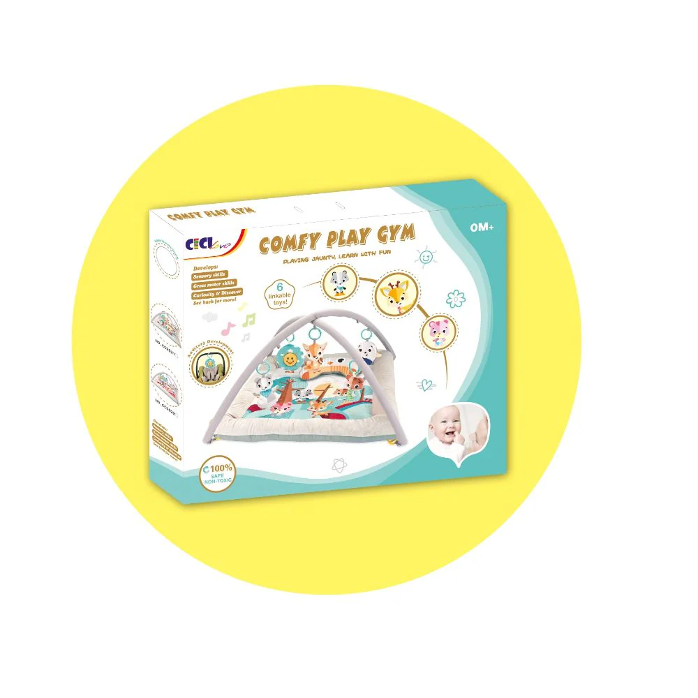 Little Angel Baby Play Mat Activity Gym And square Comfy Gym Playmat - Pink view 2