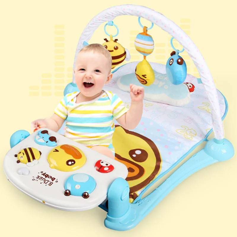 Little Angel Baby Playmat with Pillow and Music - Blue view 4