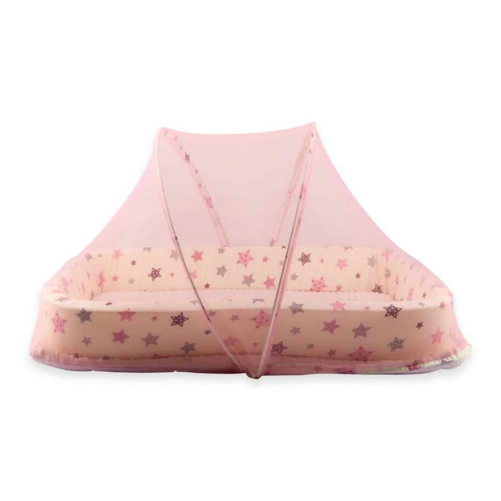 Little Angel Baby Bed with Comfy Paddings - Starpink view 1