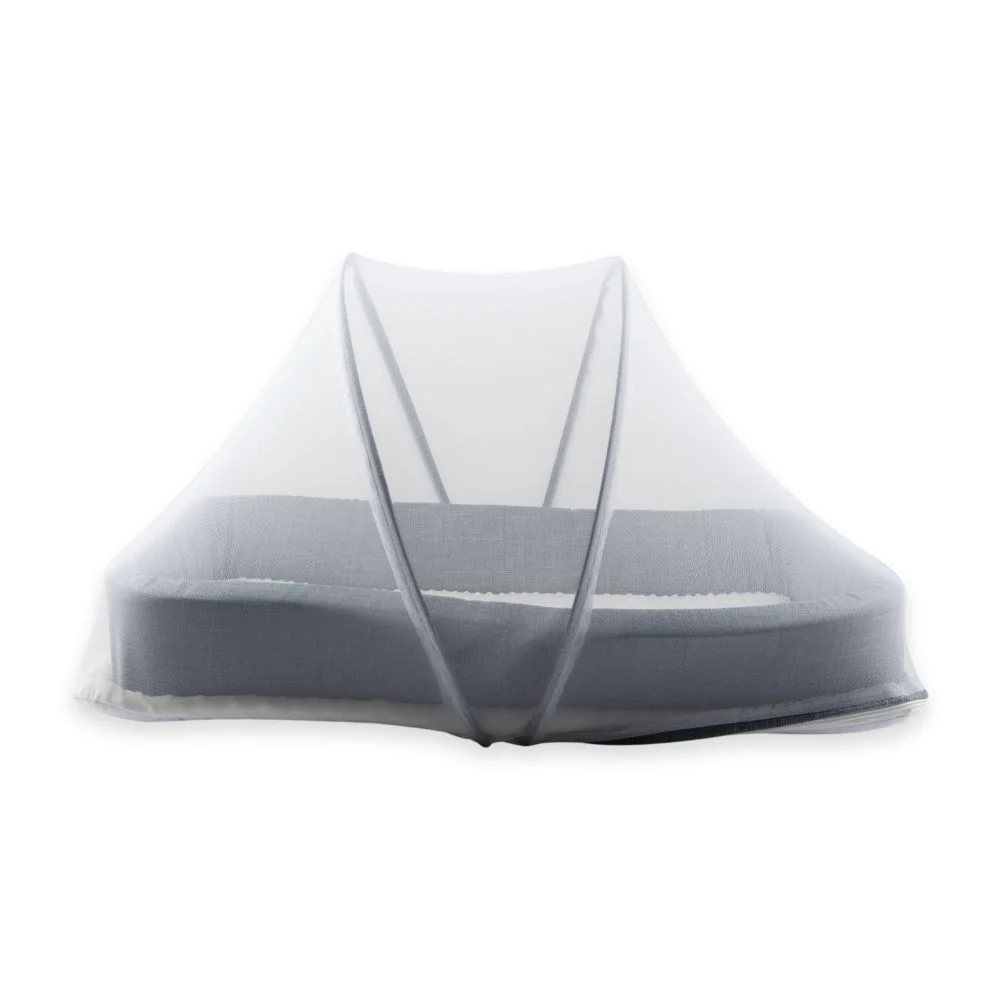 Little Angel Baby Bed with Comfy Paddings - Denim view 1