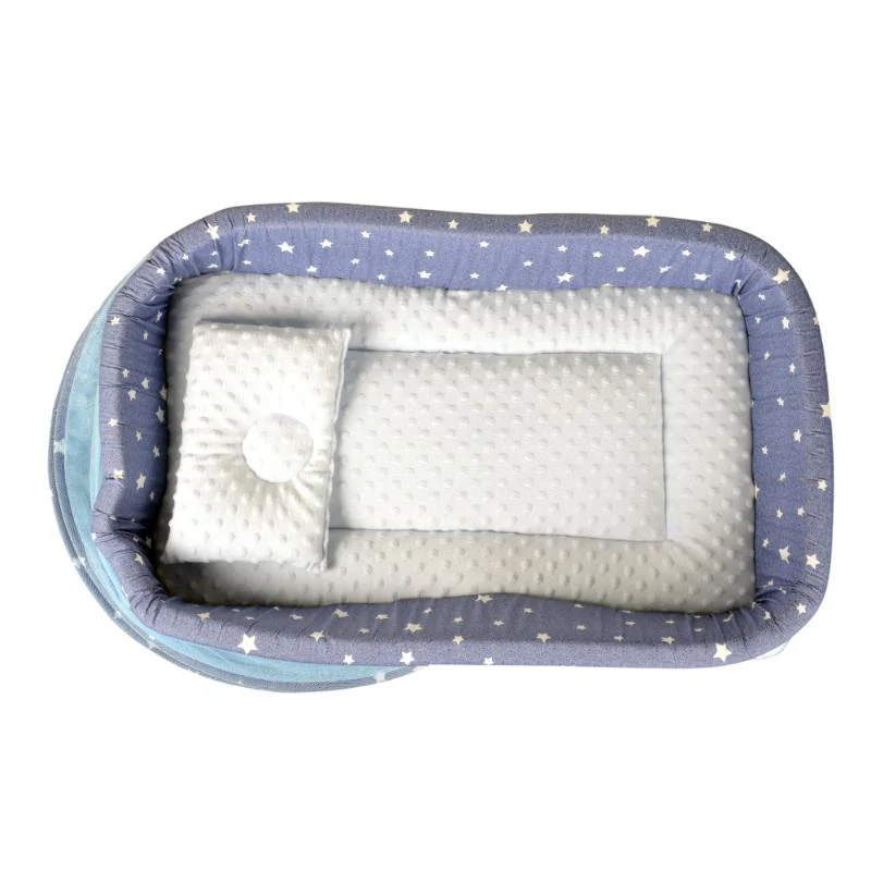 Little Angel Baby Bed with Comfy Paddings - Blue view 4