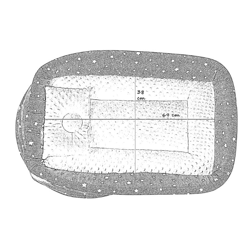 Little Angel Baby Bed with Comfy Padding Bassinet - Grey view 5