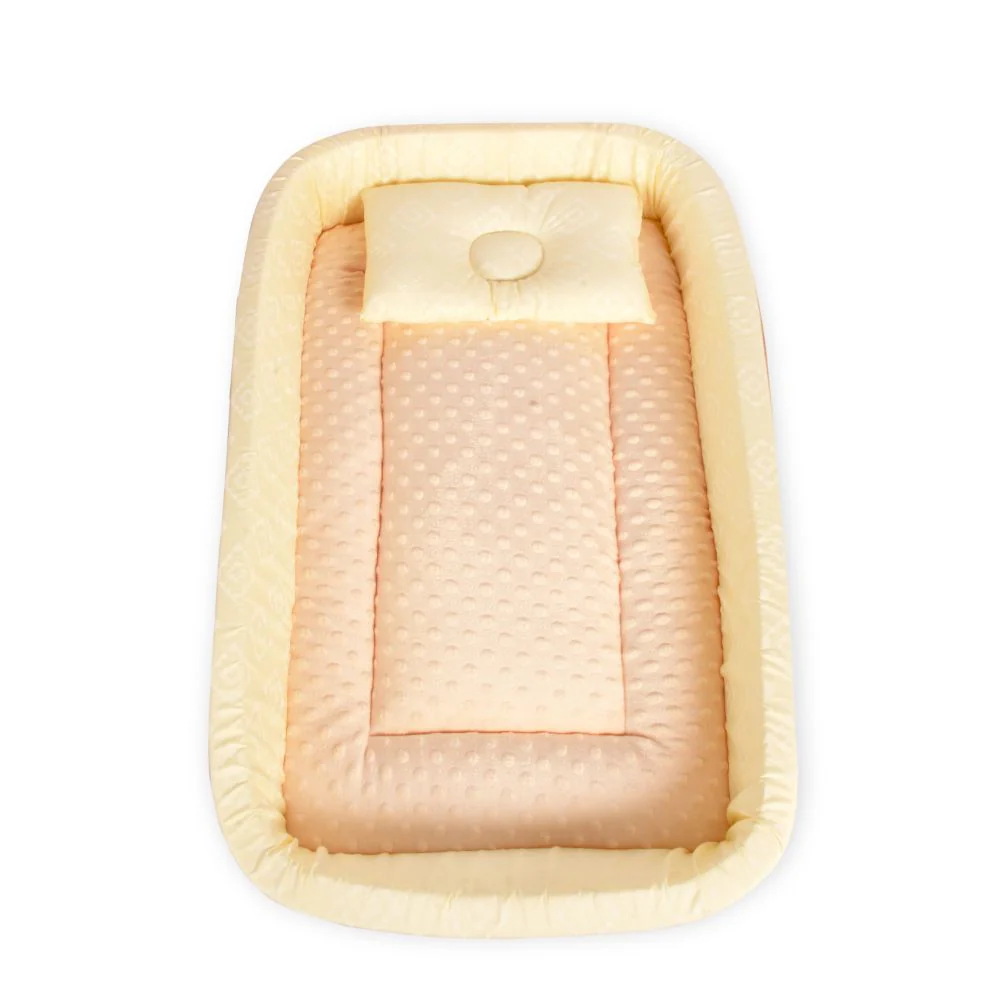 Little Angel Baby Bed with Comfy Padding Bassinet - Cream view 4