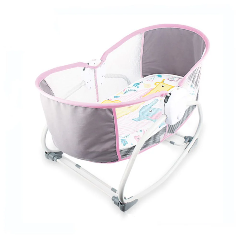 Yaya Duck Babylove Baby Rocking Bassinet - Pink view 1