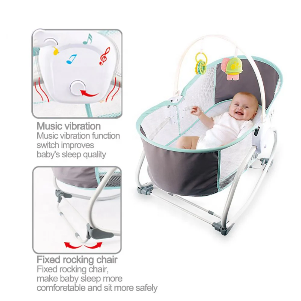 Yaya Duck Babylove Baby Rocking Bassinet - Pink view 4