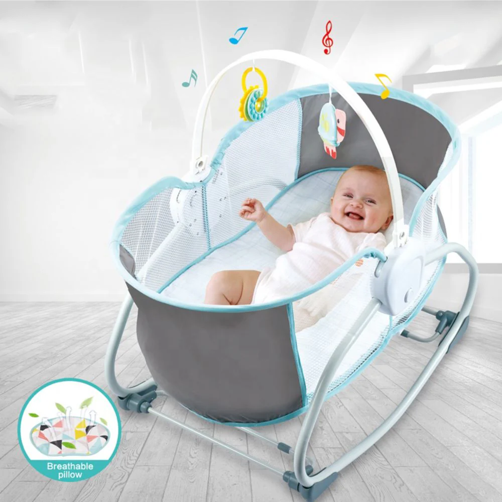 Yaya Duck Babylove Baby Rocking Bassinet - Pink view 6