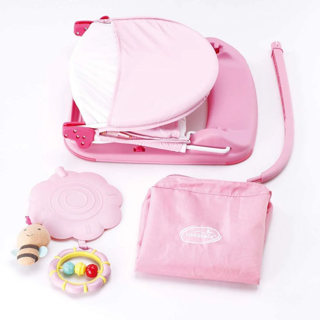 Mastela Baby Bath Seat and Chair for Newborn to Infant 6 to 18 Month - Pink view 5