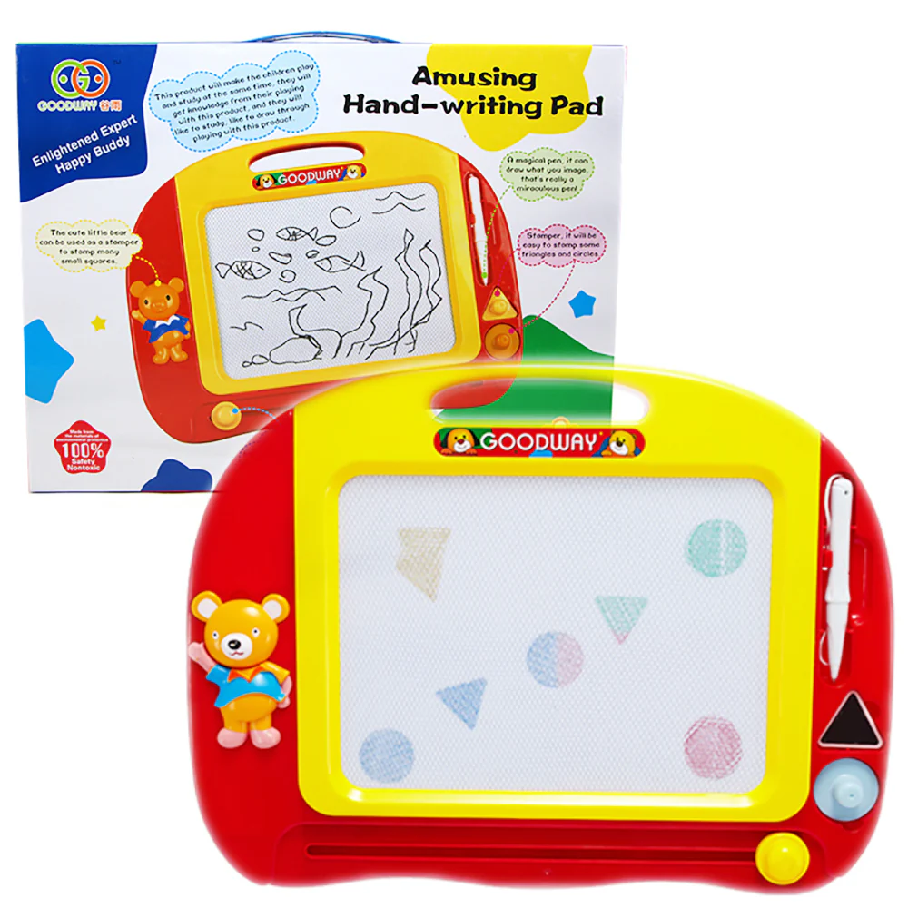 Goodway - Kids Toys Magnetic Drawing Pad/Tablet for 3+ Years - Red view 4