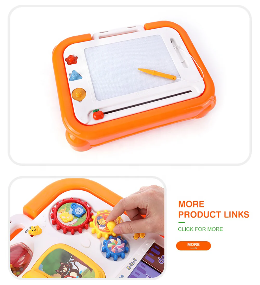 Goodway - Kids Toys Educational Drawing Table for 3+ Years - OrangeYellow view 4
