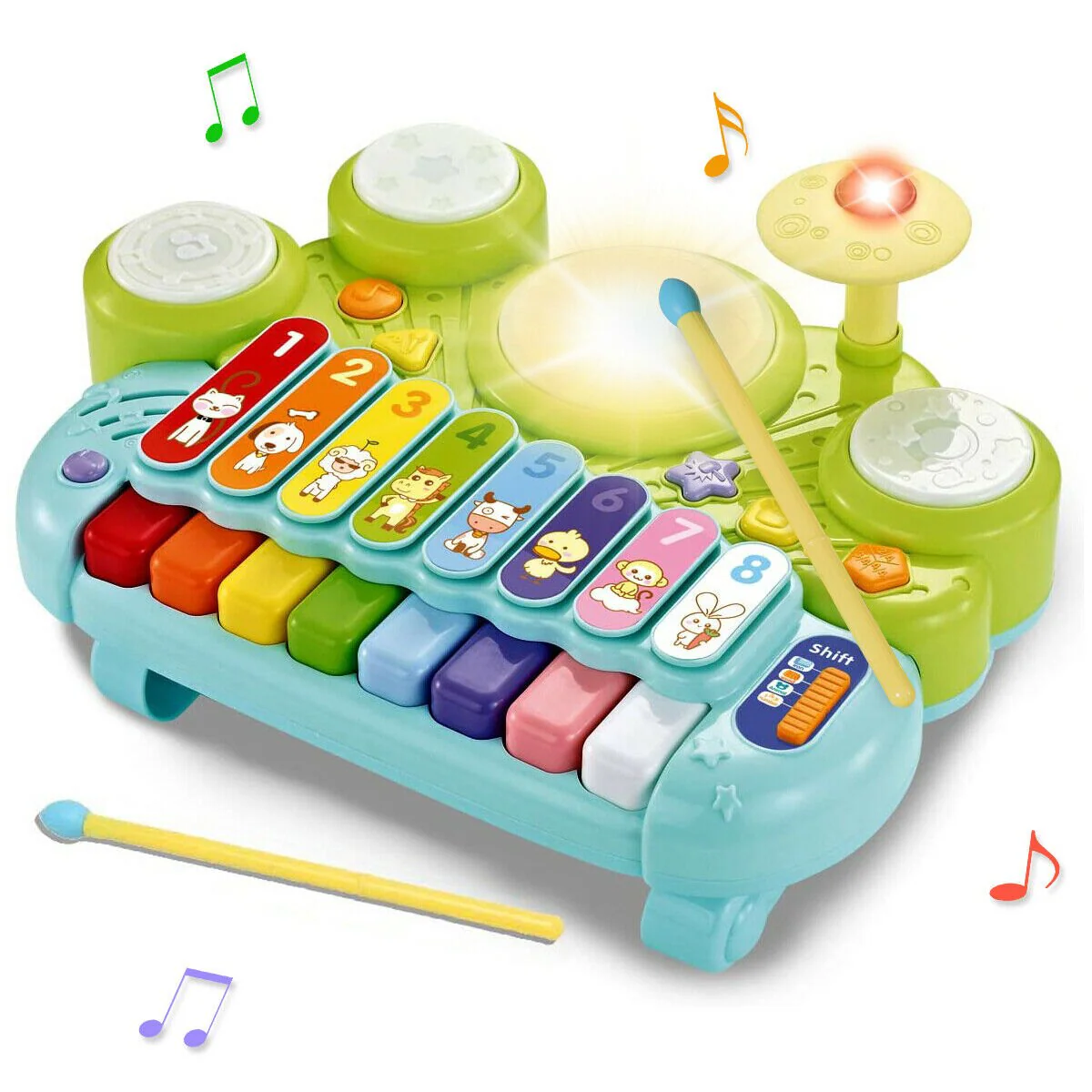 Goodway - Baby Toys Musical Piano & Drum for 2+ Years view 6