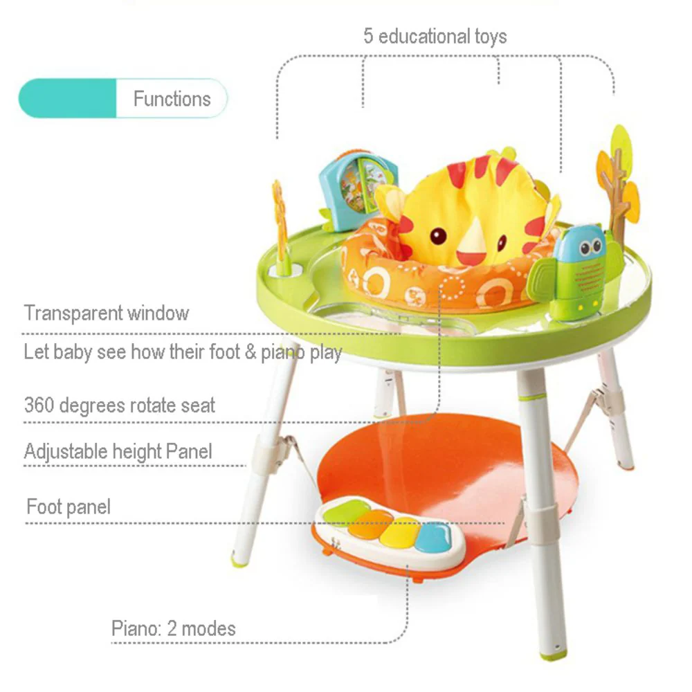 Yaya Duck Babylove Baby 3-Stage Activity Center - Green view 5