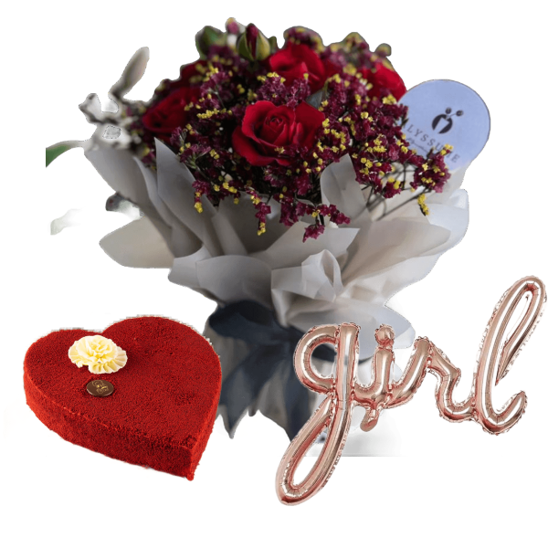 Birthday cake & flowers gift 8