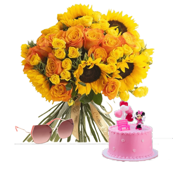 Birthday gift sunglasses with awsome flowers 11 view 1