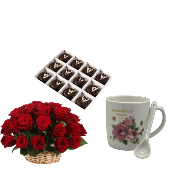 Corporate Gifts flowers with chocolate and mugs 3 view 1