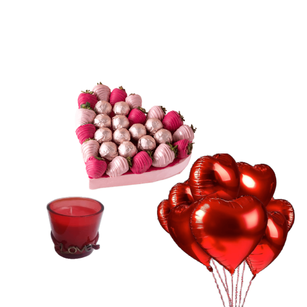 Anniversary Gifts chocolate with candle and ballon 44 view 1