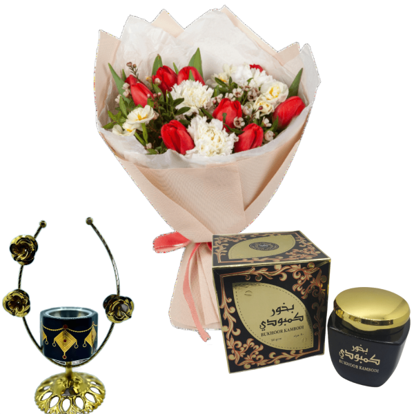 gifts for women mubkhara  with flowers 15 view 1