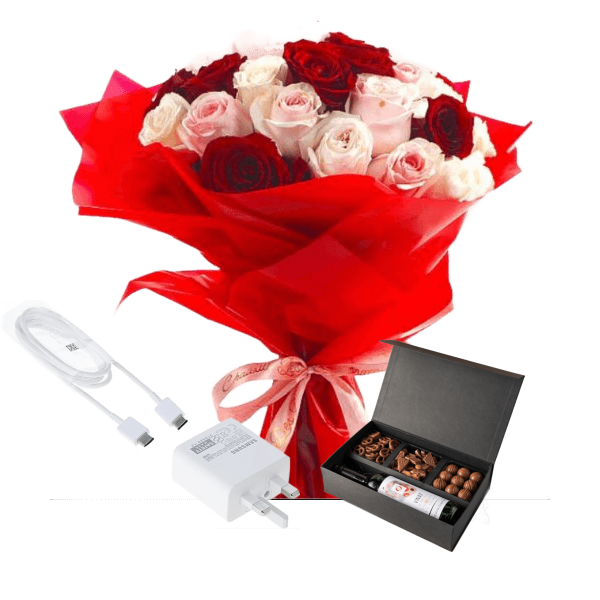 Corporate Gifts flowers with charger 5 view 1