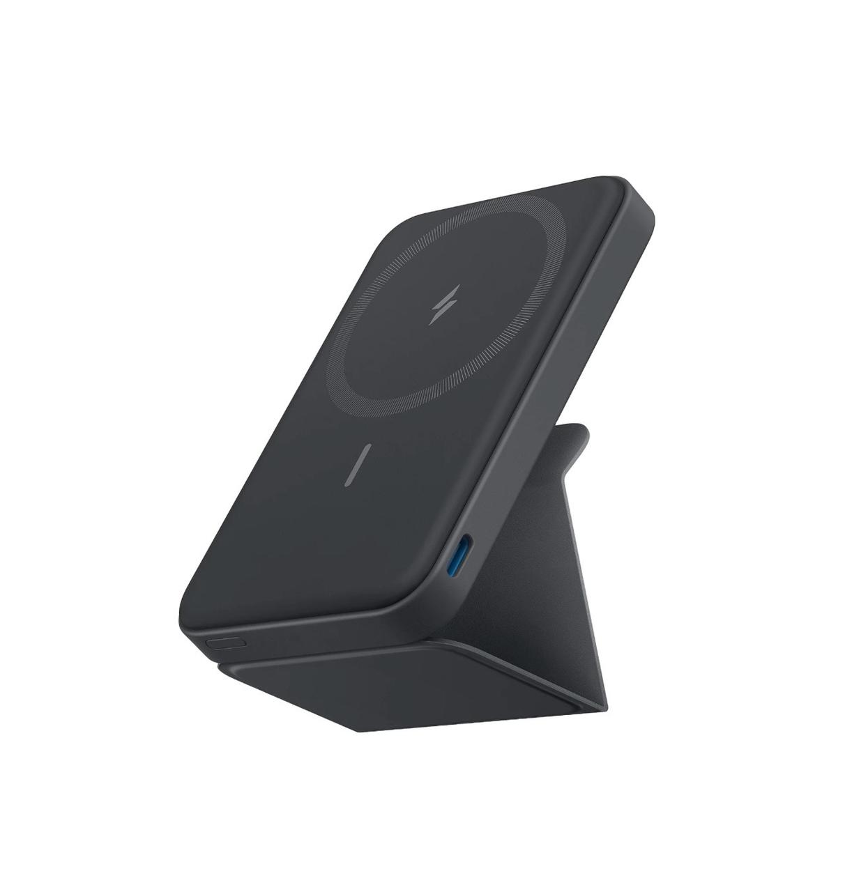 Anker Magnetic Wireless Power Bank (MagGo), 5000 mAh Foldable Magnetic Power Bank with USB-C view 1