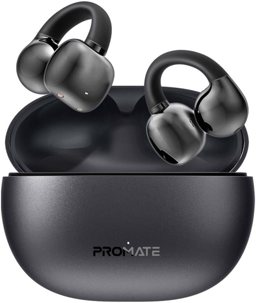 Promate AudioFit™ Open Ear Clip On TWS Earbuds w/ IntelliTouch, view 1