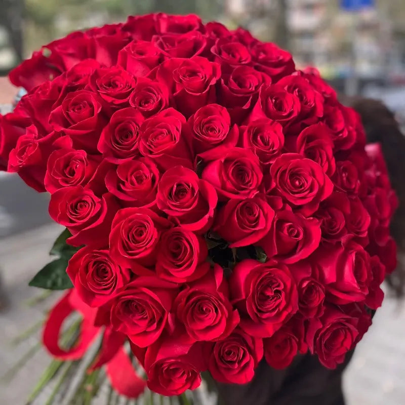 Rosso Cuore : 144 rose rosse view 1