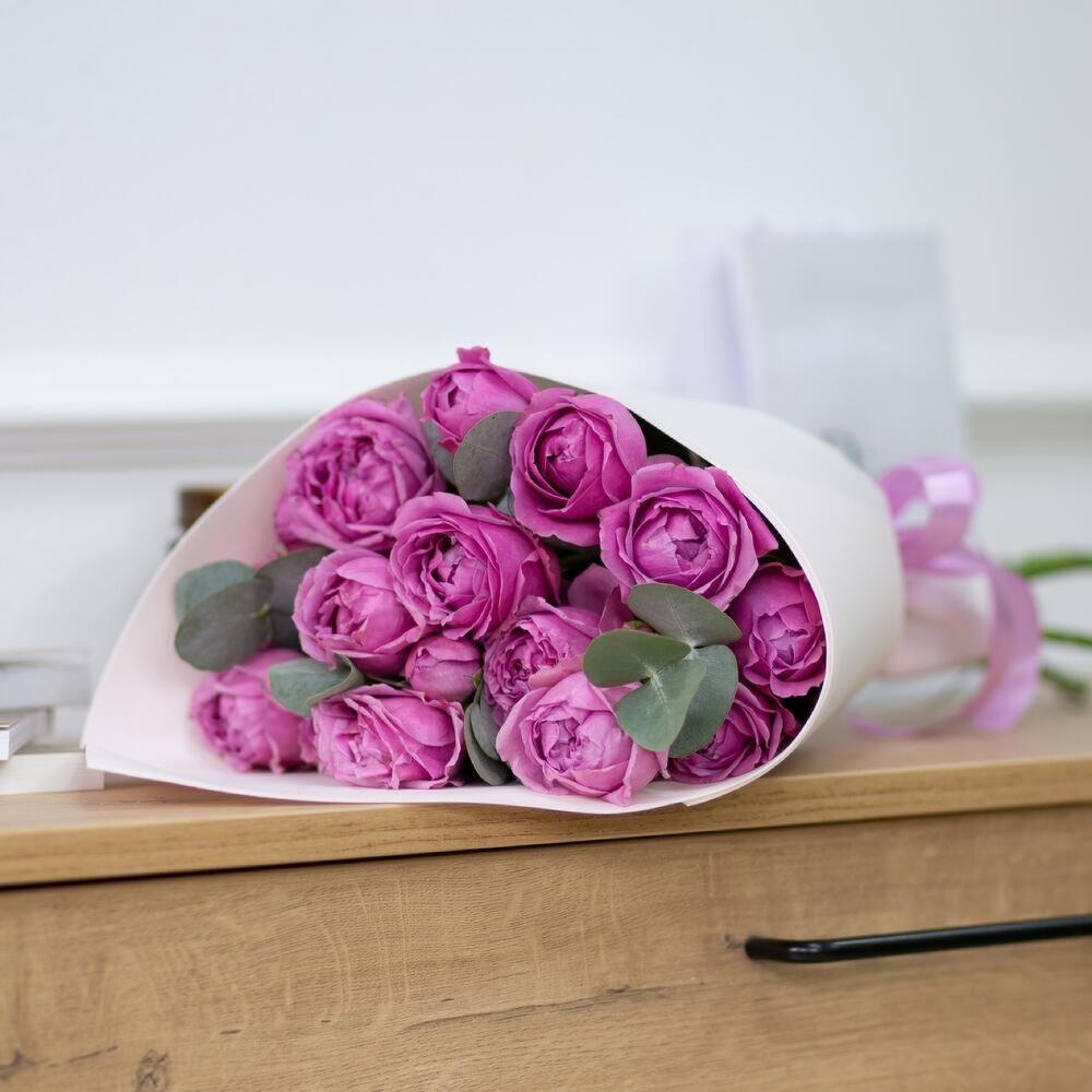 Bouquet of peony roses “Misty Bubbles” view 6