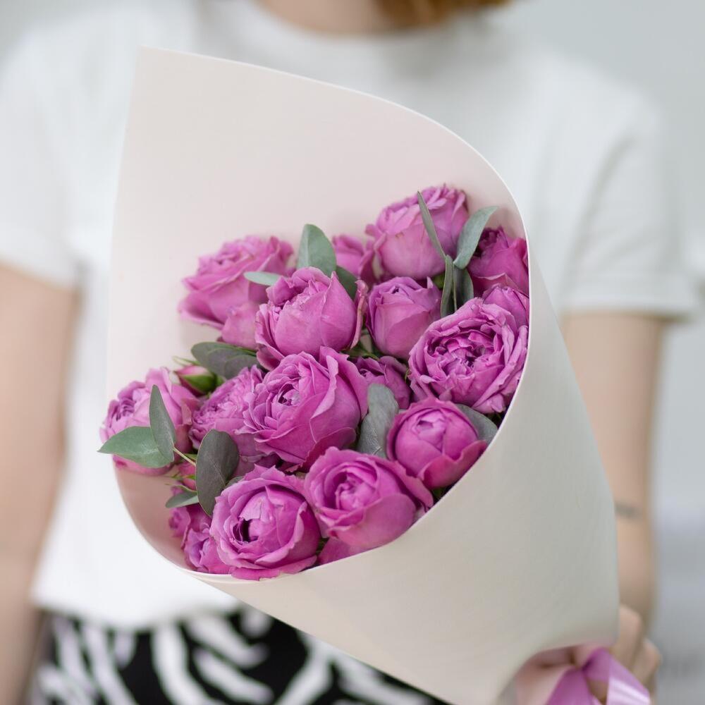 Bouquet of peony roses “Misty Bubbles” view 1
