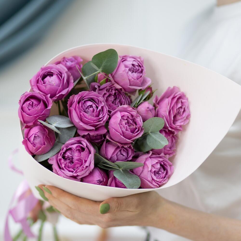 Bouquet of peony roses “Misty Bubbles” view 4