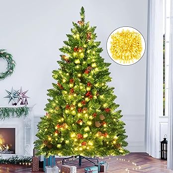 Tree, 2.1M Christmas Tree with 1200 Branch Tips view 5