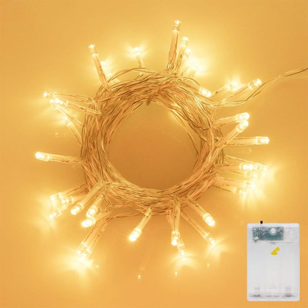 20Ft 40 LED Fairy String Lights Battery Operated, view 1