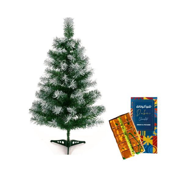 Christmas tree + chocolate dubai view 1