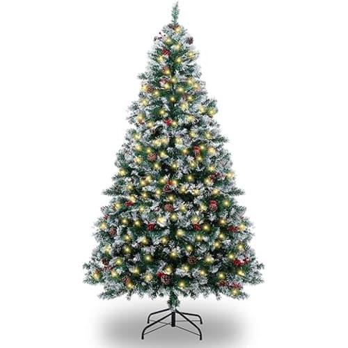 Artificial Christmas Tree with 10M String Lights, + chritmas tree view 5