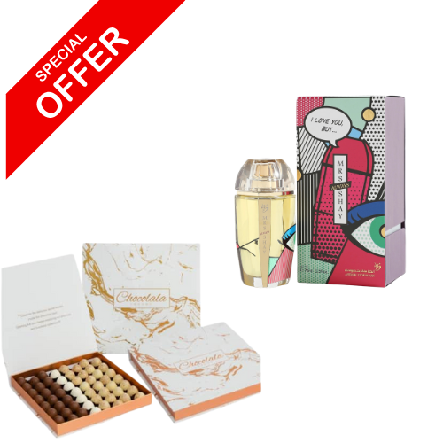 Mrs. Always Shay Parfum (75ml) with Egg Chocolates 28*28 (56 Pieces) view 1