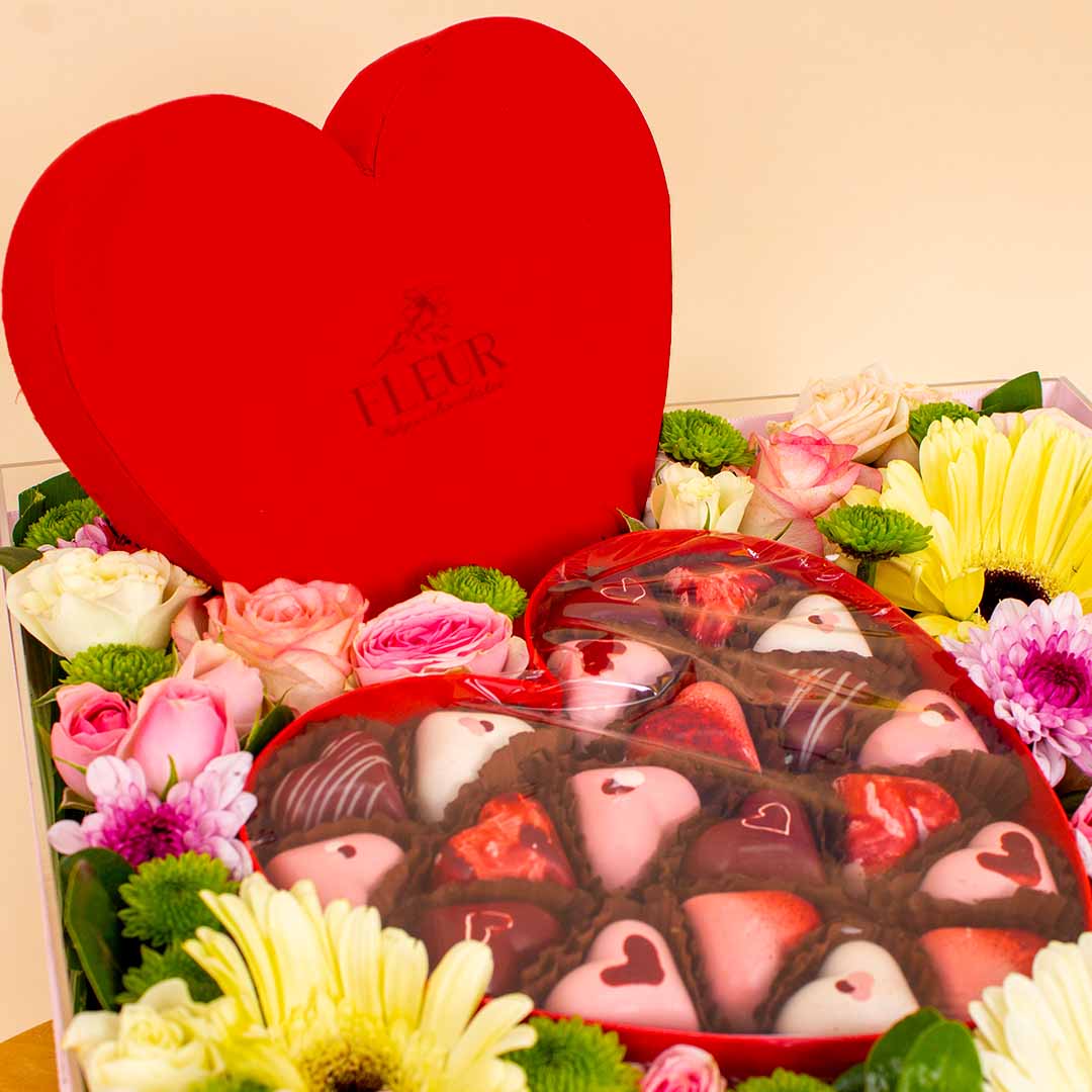Fleur Belgian Chocolate Box & Luxury Flower Box view 4