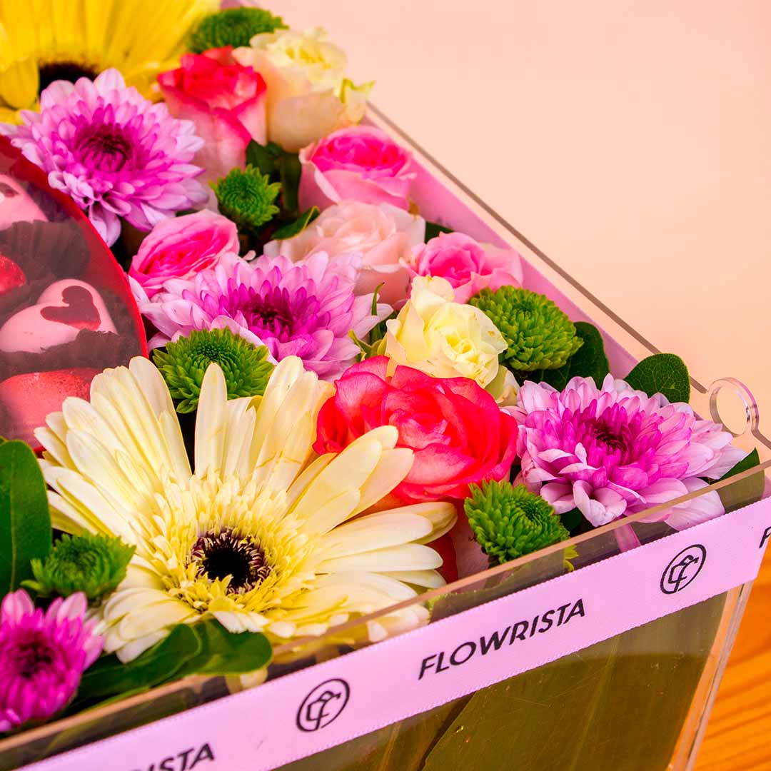 Fleur Belgian Chocolate Box & Luxury Flower Box view 5