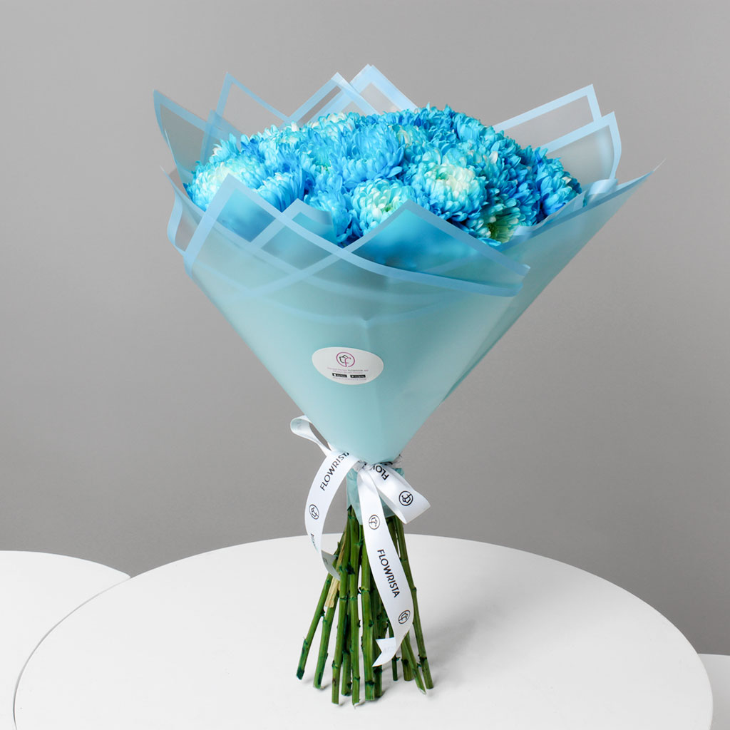 Blue Chrysanthemum view 6