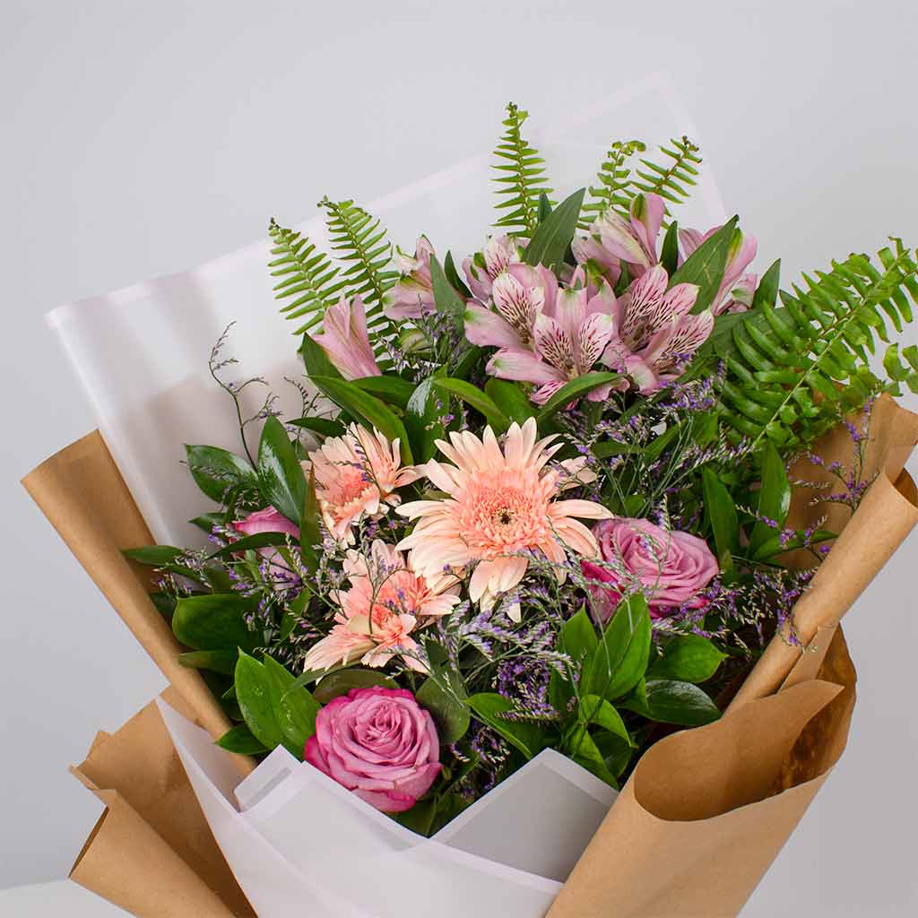 Feminine Grace Bouquet – Pink Roses view 4