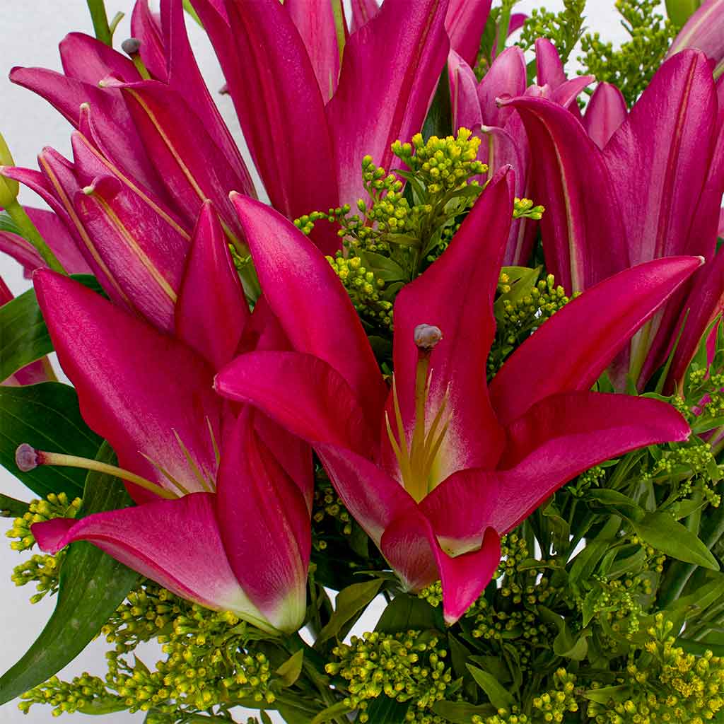 Pink Lily Vase view 4