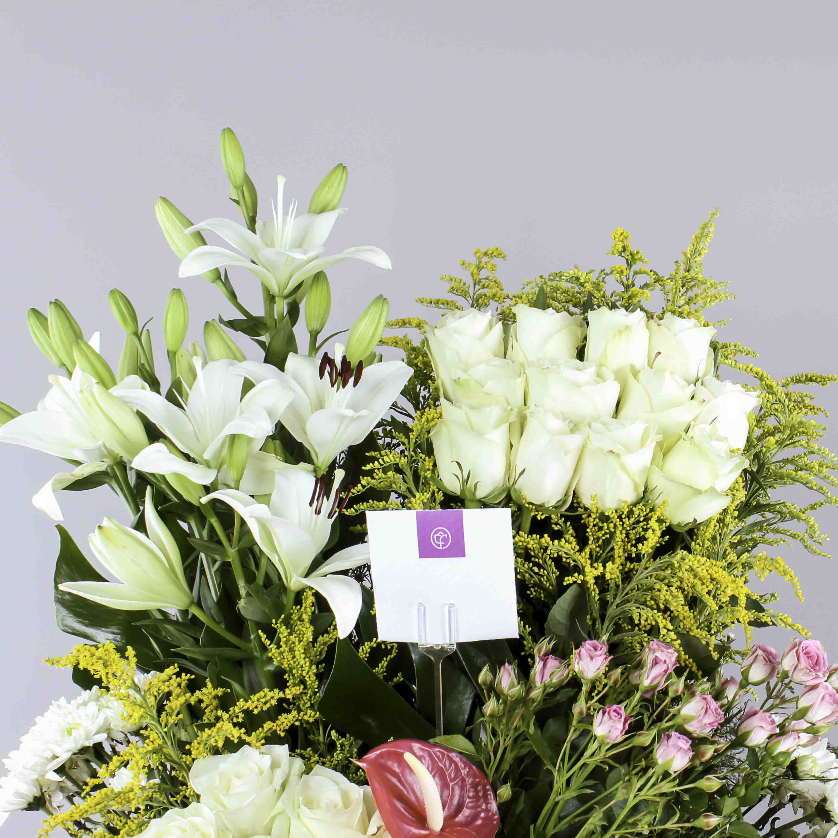 Mixed Flowers Wooden Box view 4