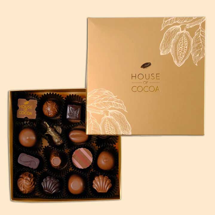 House of Cocoa Luxurious Chocolate Box 16 Pieces view 1