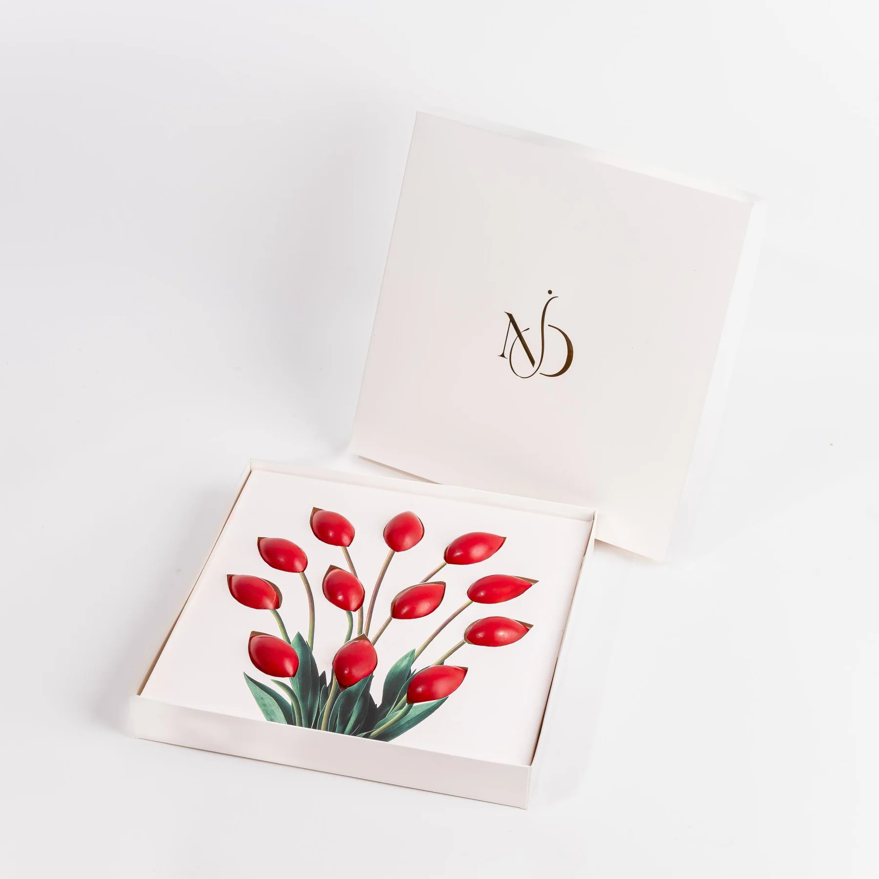 Tulip Pralines and Ganache 12pc Gift Box view 1