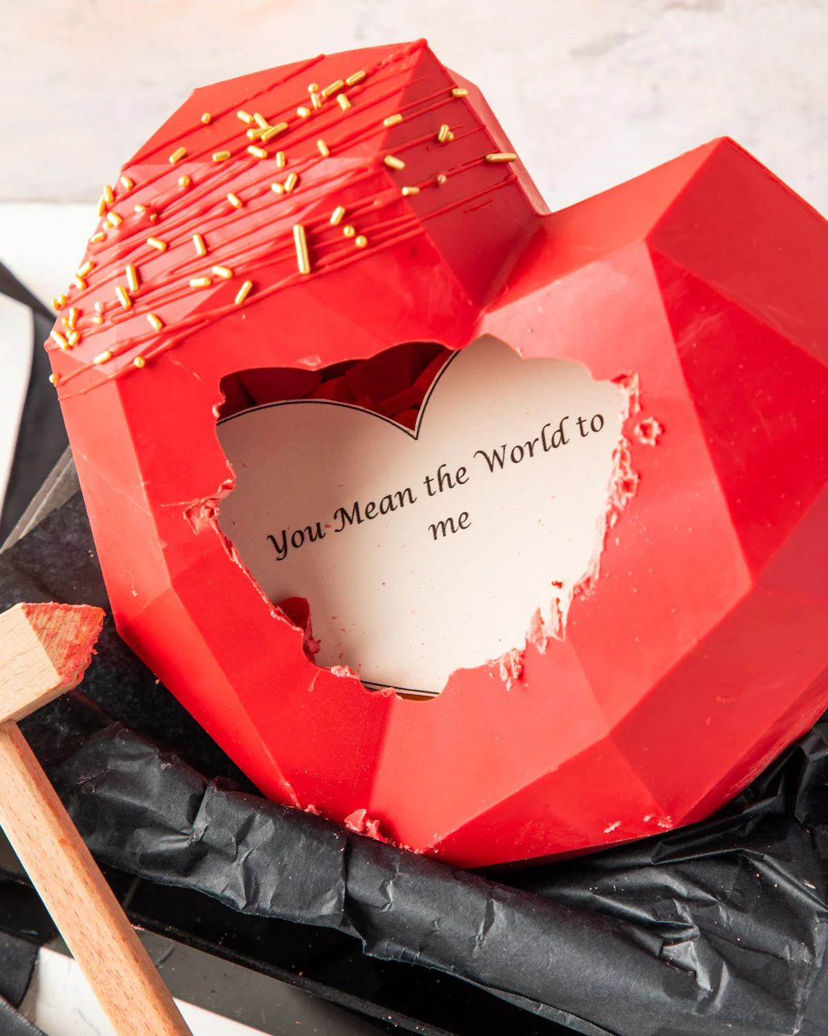 Artisan Geometric Heart Smash Chocolate Gift view 5