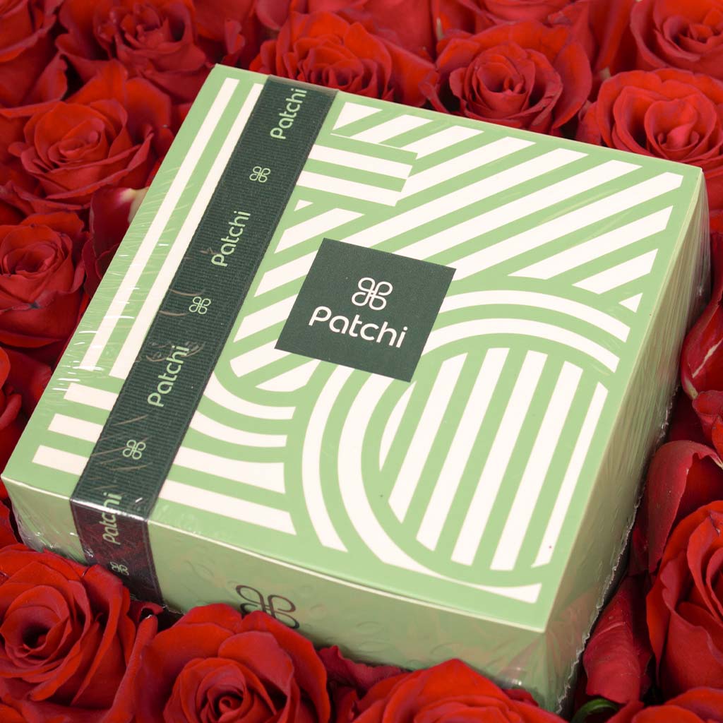 Valentine’s Gift – Patchi Chocolate & 53 Red Roses view 5