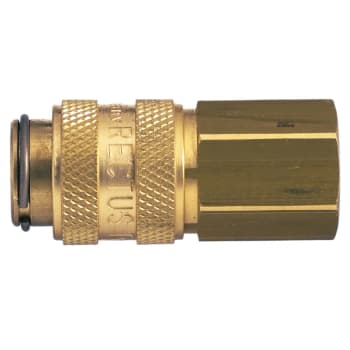 Rectus 21 Coupling G1/4 Female Brass Nickel Pl